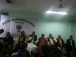 दिल्ली मा सम्बोधन गर्दै राजेंद्र महतो (फोटो फीचर)