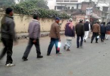 मधेशी गठबन्धनद्वारा लालटेन जुलुश प्रदर्शन