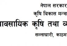 व्यावसायिक कृषि तथा व्यापार आयोजना