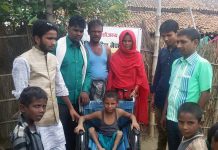 रौतहटका अपाङ्ग बालकलाई कतारबाट विवेकशील नेपालीको सहयोग