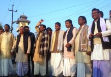 बारा : धोती र्याली प्रदर्शन