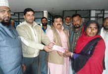 इस्तियाक राइनद्वारा मृतकका परिवारलाई डेढ लाख सहयोग