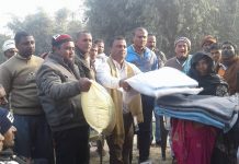 आगलागी पीडितलाई सद्भावना नेताको सहयोग