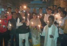 प्रेस मञ्च बाँकेद्वारा पनि मैनबत्ती प्रज्वलन
