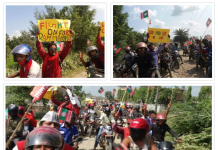 डा.राउतको रिहाईको माग गर्दै महोत्तरीमा परिक्रमा र प्रदर्शन