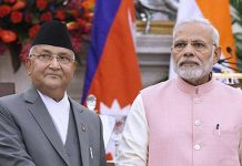 प्रधानमन्त्री ओली र भारतीय प्रधानमन्त्री मोदीबीच संवाद