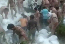 उत्तर प्रदेशमा दुई ट्रक ठोक्किए, २४ मजदुरको मृत्युु