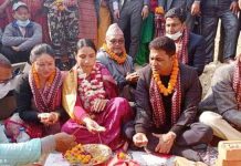 मन्त्री जुली महतो र पूर्वमन्त्री मन्त्री महासेठद्वारा १७ करोडको लागतमा पुलको शिलान्यास