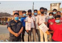 नगराईनमा सर्वसाधारणलाई मास्क वितरण