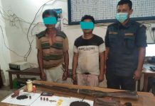 महोत्तरीको जंगलबाट दुईजना सिकारी पक्राउ