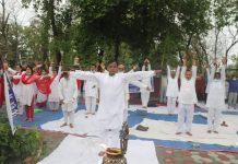 मुख्यमन्त्री राउतद्वारा योग शिविरको शुभारम्भ