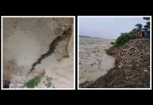बाढीले कमला नदीको कटान सुरु
